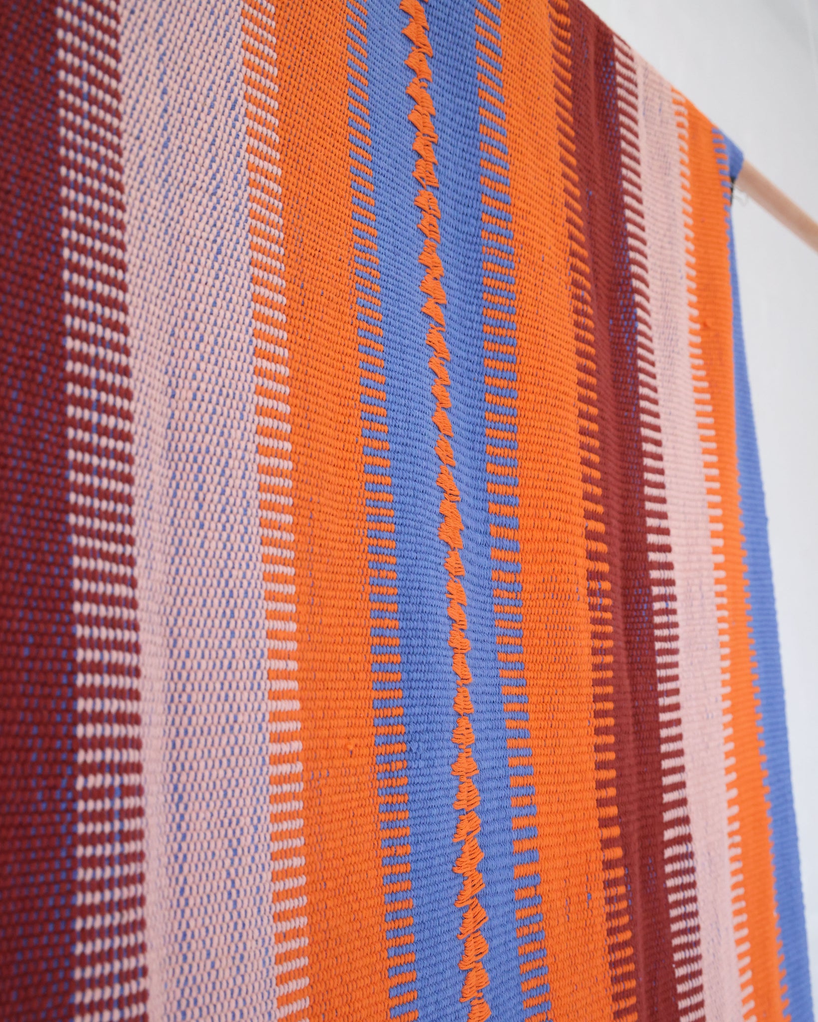 PONCHO (Orange, Blue, Burgundy)