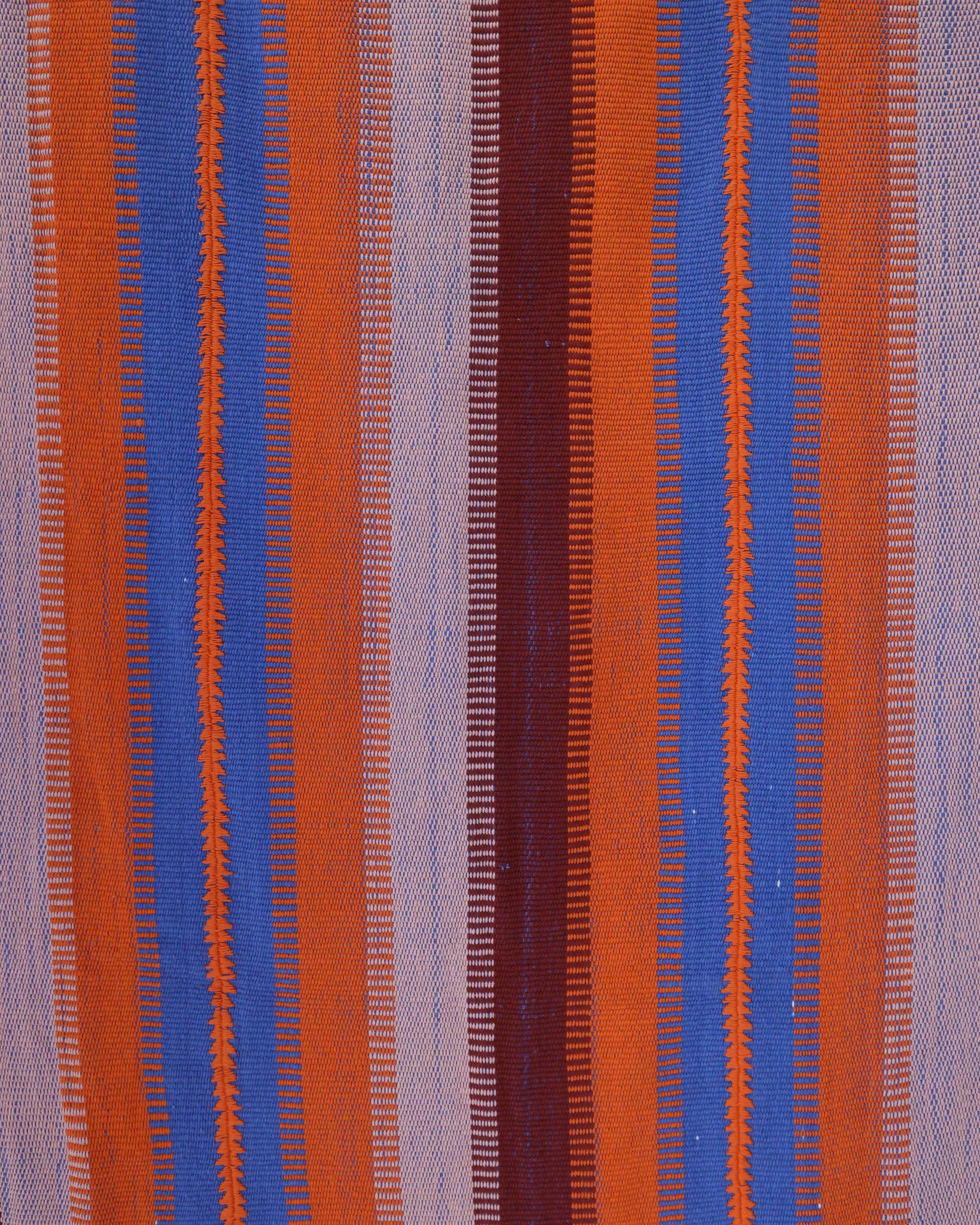 PONCHO (Large Orange, Blue & Burgundy)