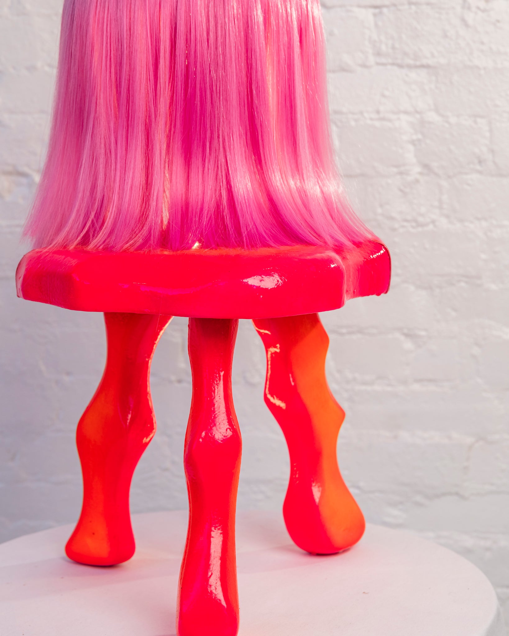 Luscious Pink Wig Lamp