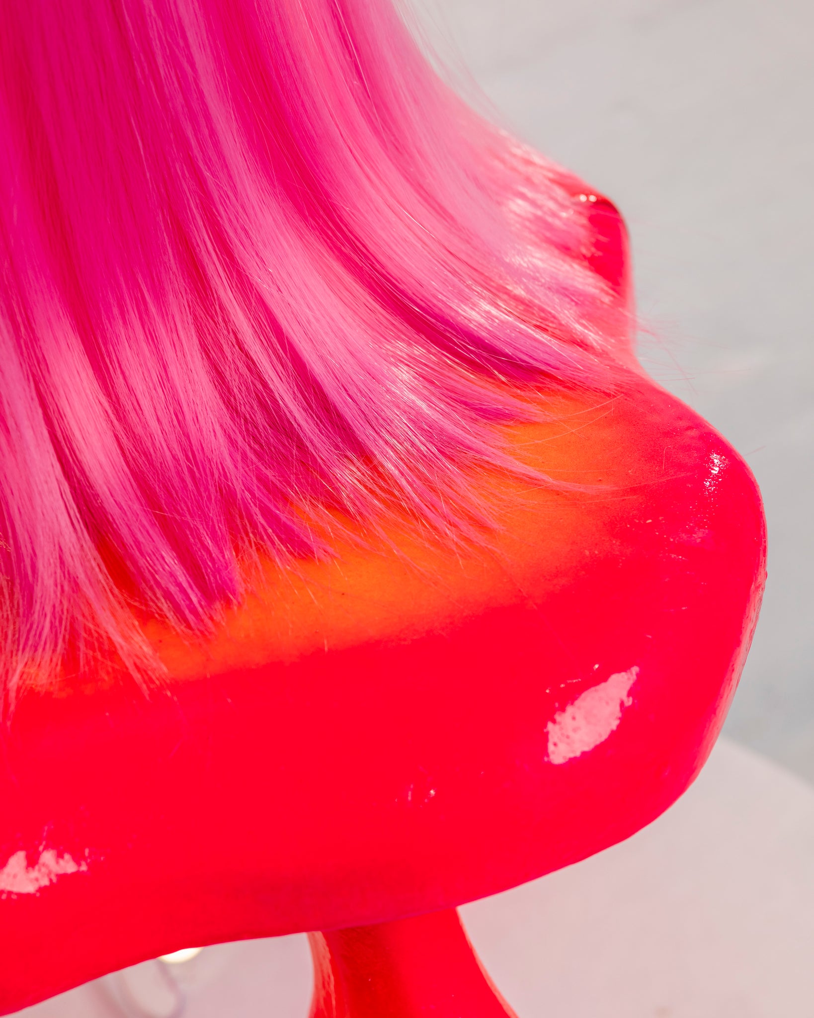Luscious Pink Wig Lamp